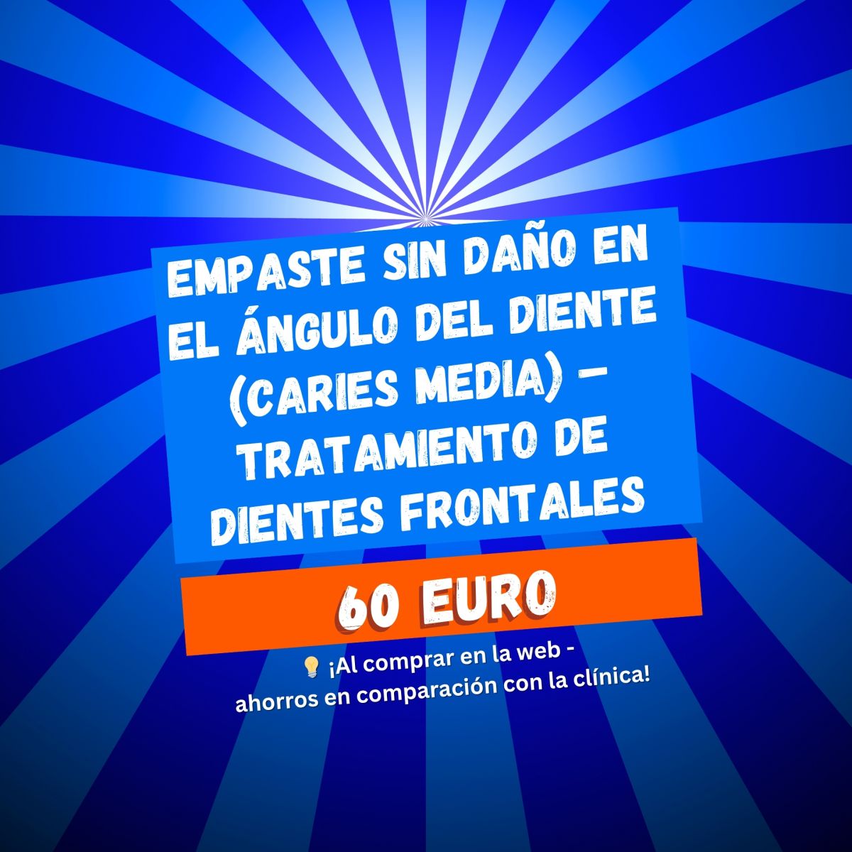Empaste sin daño en el ángulo del diente (caries media) – Tratamiento de dientes frontales Empaste sin daño en el ángulo del diente (caries media) – Tratamiento de dientes frontales