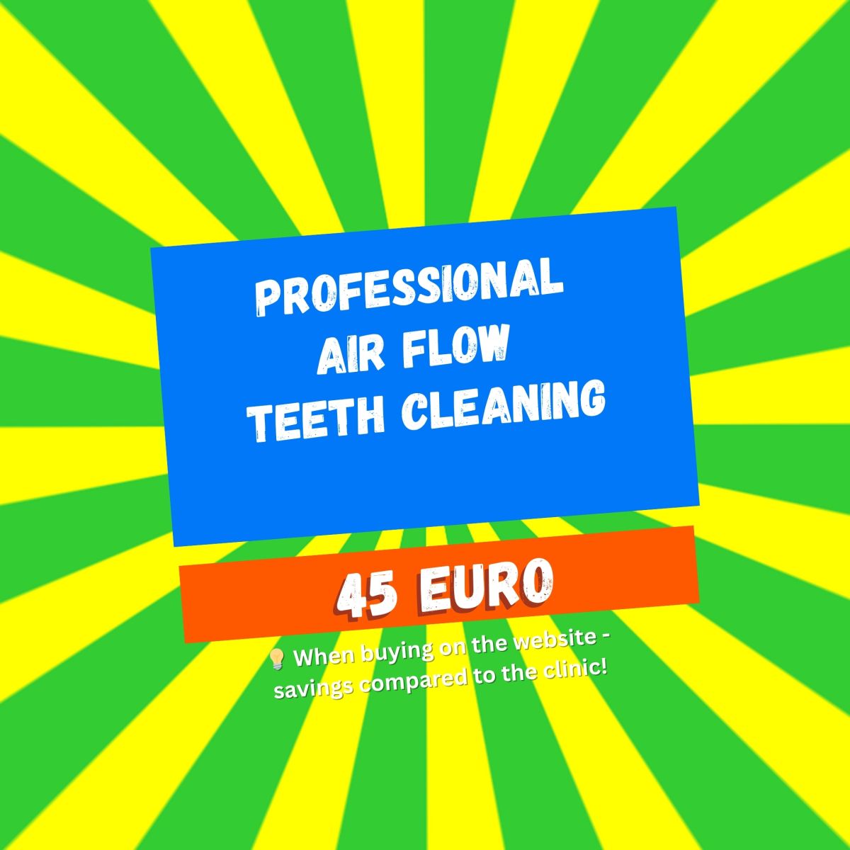Professional Air Flow teeth cleaning