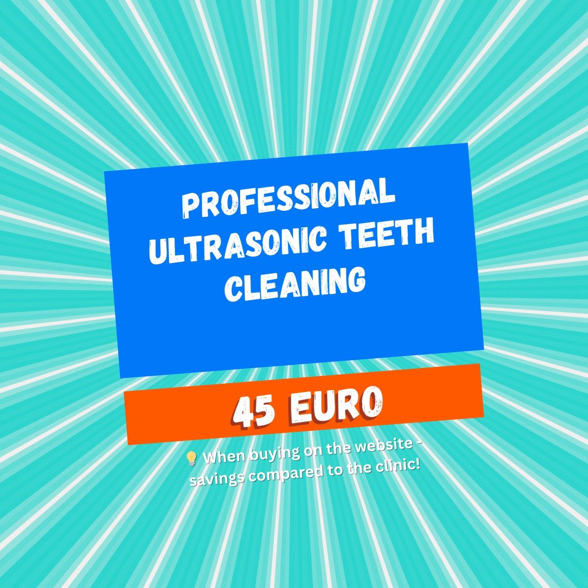 Professional ultrasonic teeth cleaning