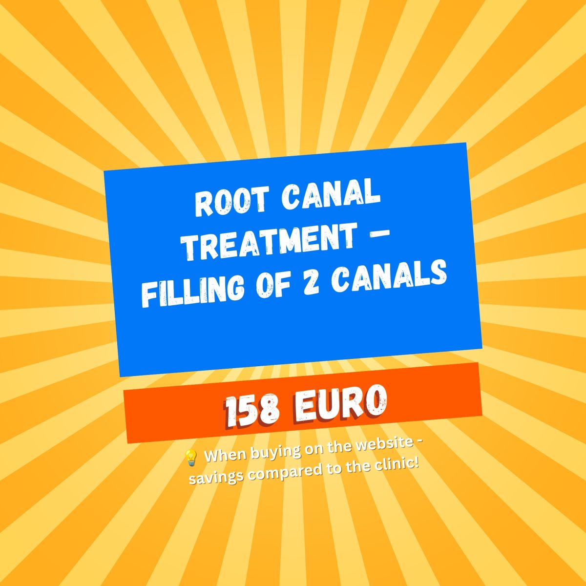 Root canal treatment – Filling of 2 canals