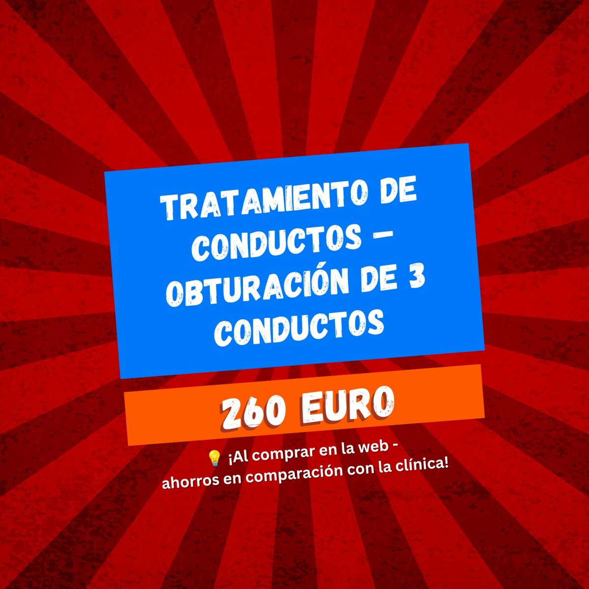 Tratamiento de conductos – Obturación de 3 conductos