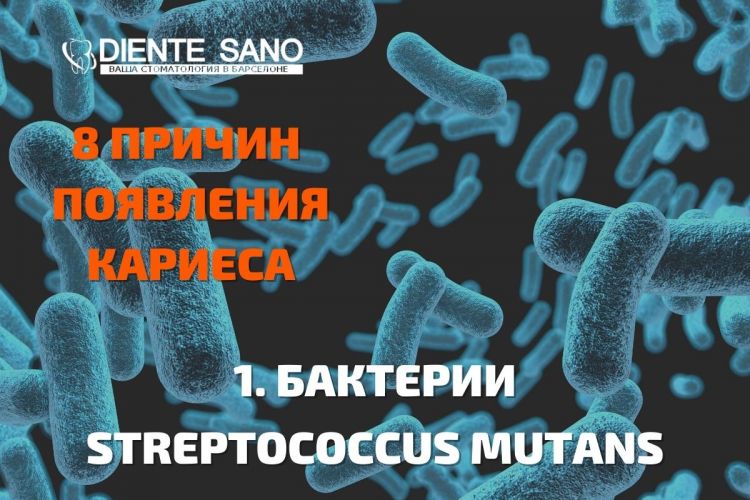 8 причин появления кариеса, советы стоматолога! Основная и самая главная причина — это бактерии Streptococcus mutans
